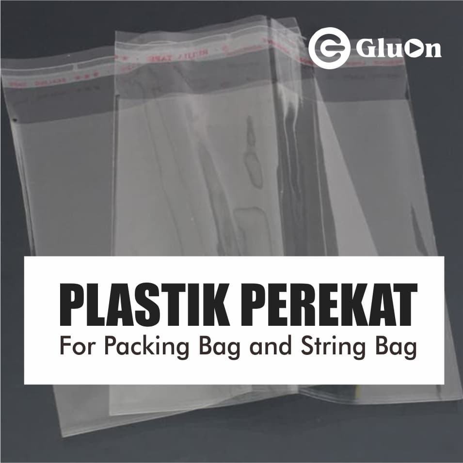 PLASTIK OPP Seal Lem Plastik Tas Bening Plastik Souvenir Plastik Perekat Gluon Omeo