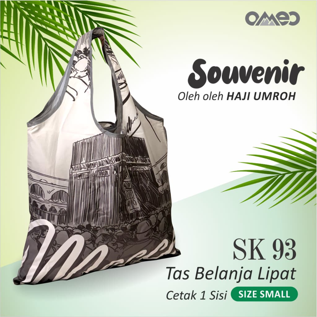 Oleh Oleh HAJI dan UMROH Souvenir Tas Belanja Lipat Size Small SK 93