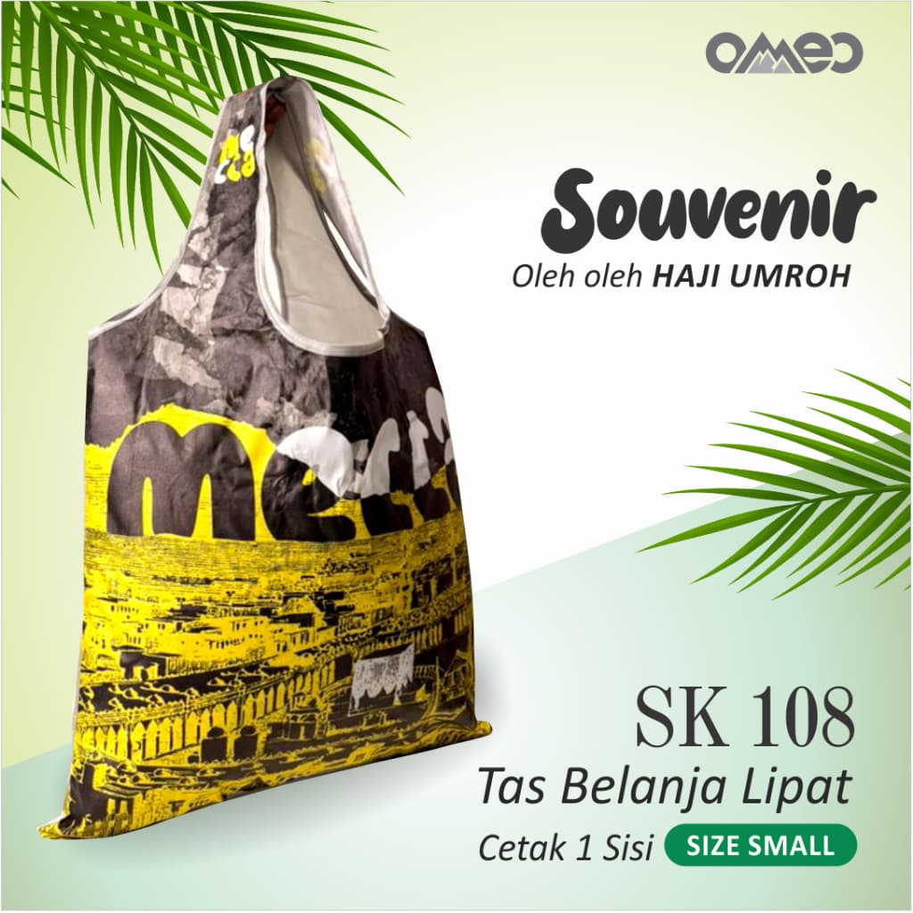 Oleh Oleh HAJI dan UMROH Souvenir Tas Belanja Lipat Size Small SK 108