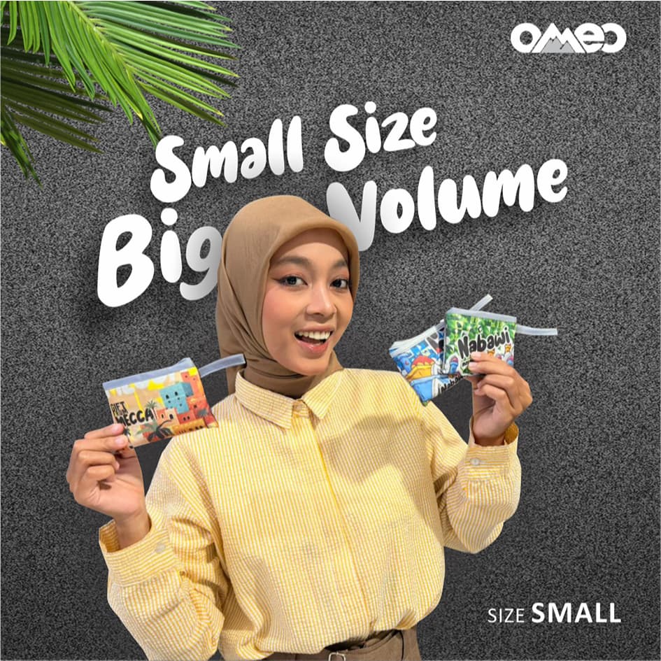 Oleh Oleh HAJI dan UMROH Souvenir Tas Belanja Lipat Size Small SK 111