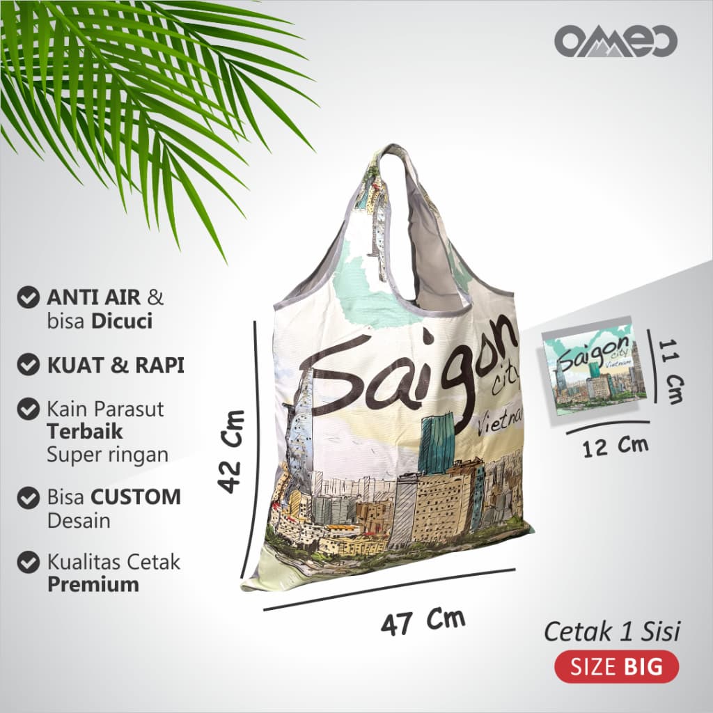 Tas Belanja Lipat Shopping Bag Oleh oleh VIETNAM Size BIG