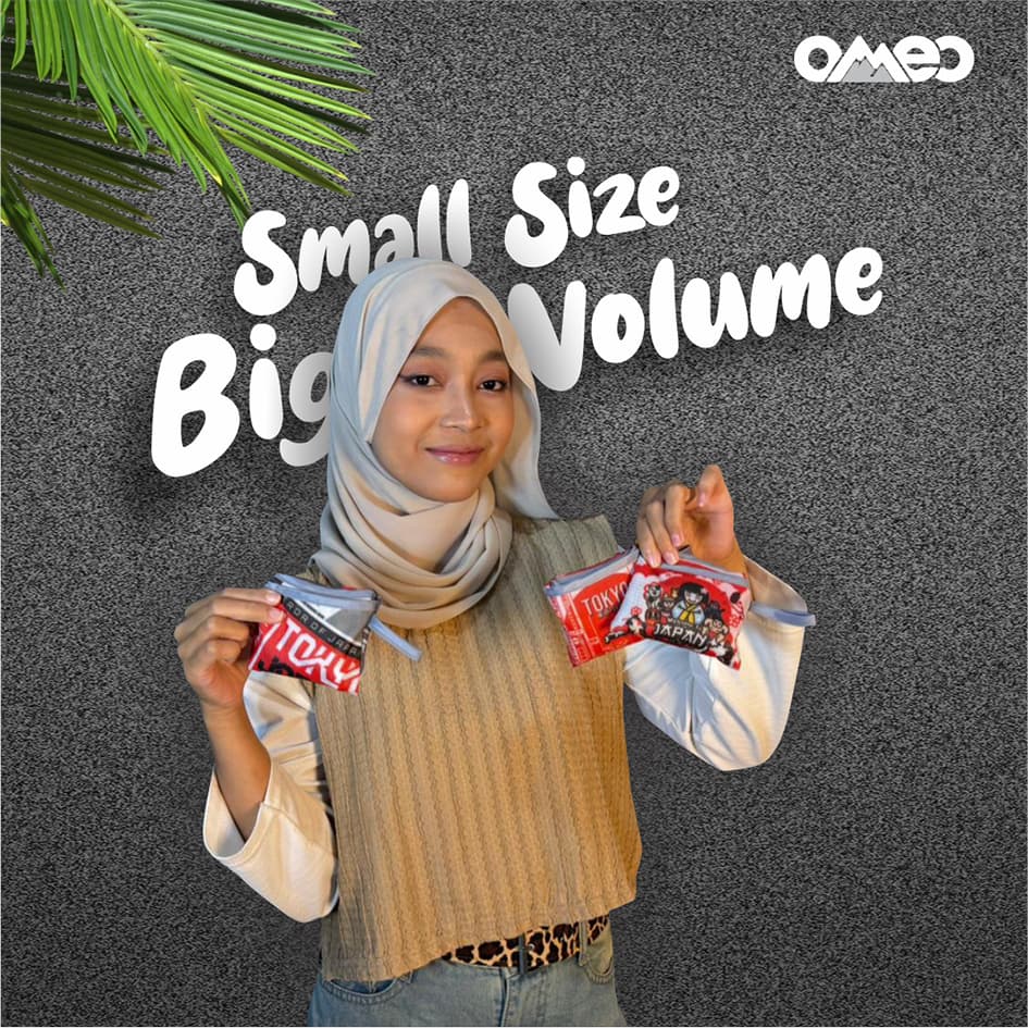 OMEO Tas Belanja Lipat Shopping Bag Motif JAPAN Size Small Limited SK 55