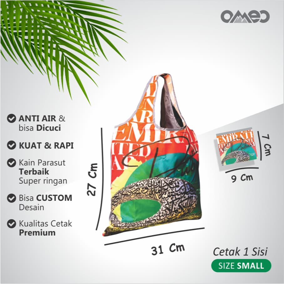 Tas Belanja Lipat Shopping Bag Oleh-oleh DUBAI Size Small SK 152