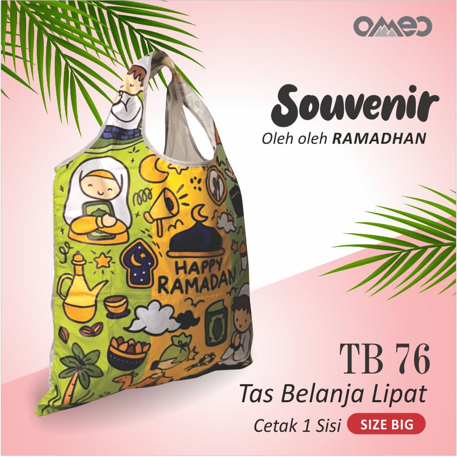 Tas Belanja Lipat / Shopping Bag Limited Edition BIG size BIG RAMADHAN OMEO TB 76