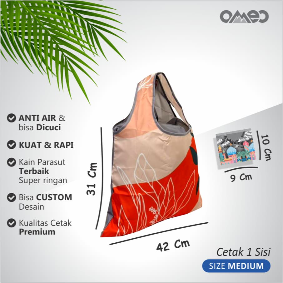 Shopping Bag Tas Belanja Totebag Lipat Medium Limited Edition OMEO SD 1