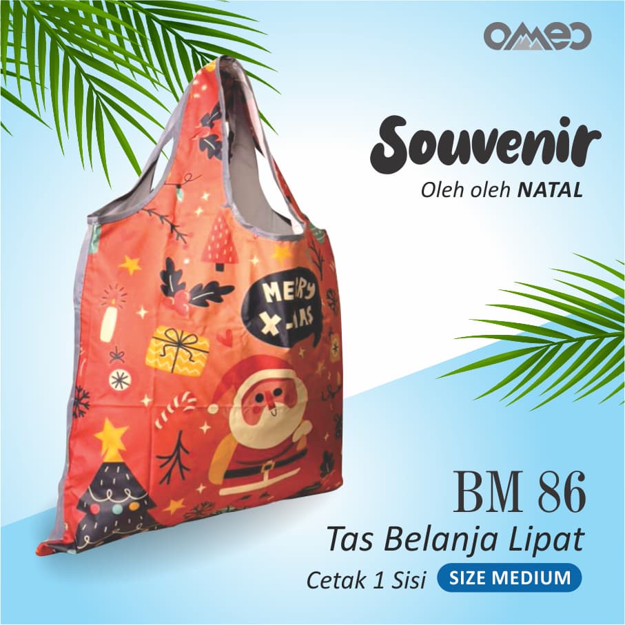 Shopping Bag Lipat Tas Belanja Lipat Totebag Lipta Full Printing Waterproof size MEDIUM Limited OMEO BM 86