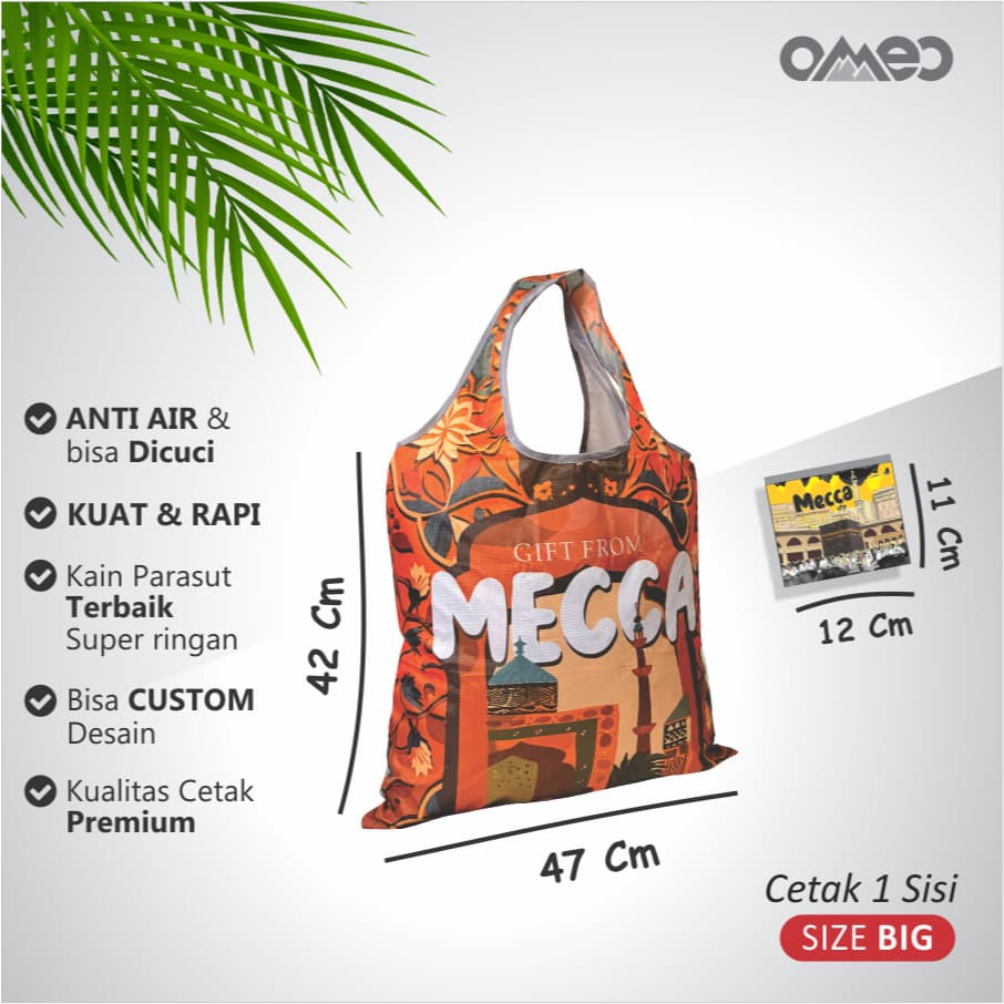 Oleh Oleh HAJI dan UMROH Souvenir Tas Belanja Lipat Size BIG TB 138