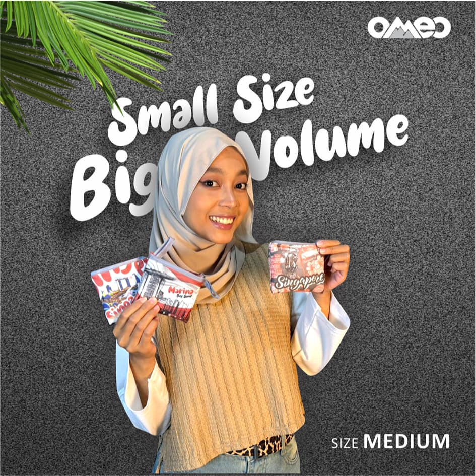 Shopping Bag Tas Belanja Lipat Totebag Lipat Size Medium OMEO