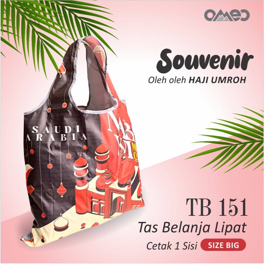 Tas Belanja Lipat Shopping Bag Oleh Oleh Umroh Haji Size Big TB 151