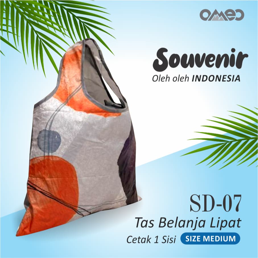 Shopping Bag Tas Belanja Totebag Lipat Medium Limited Edition OMEO SD 7