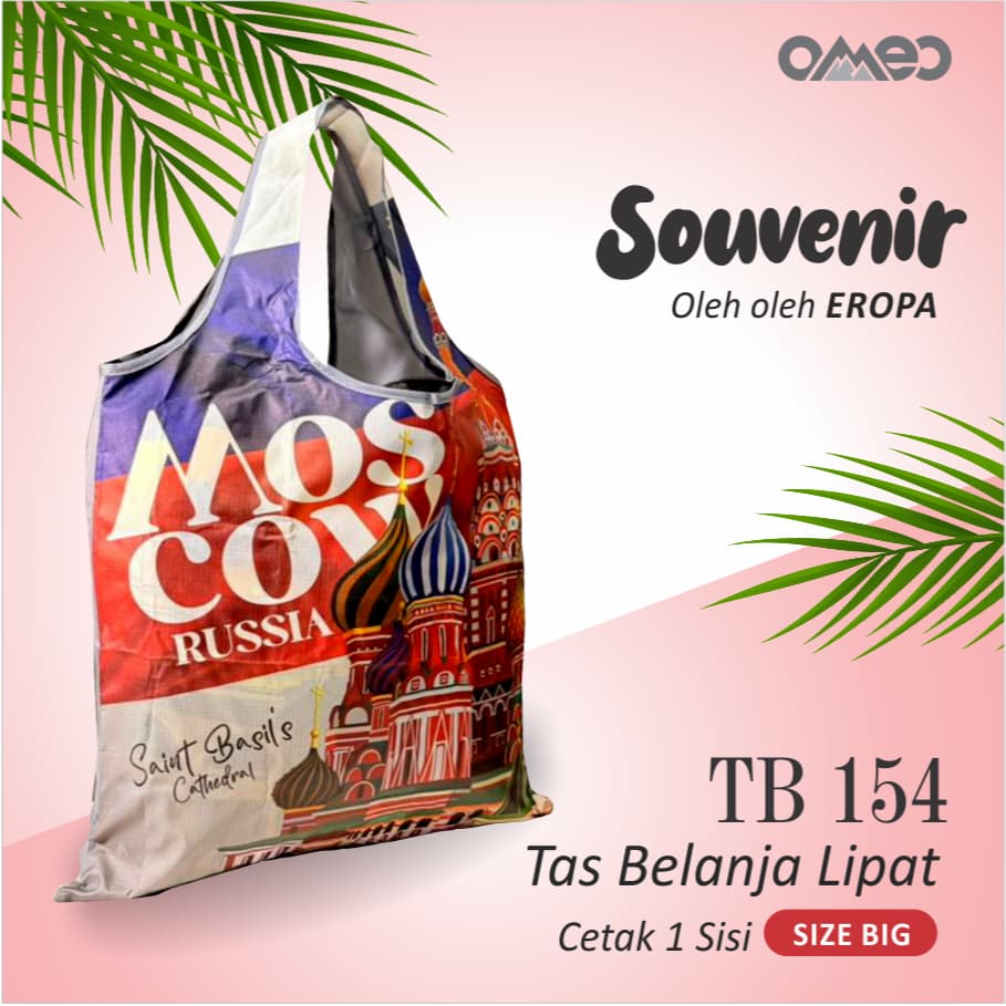 Tas Belanja Lipat Shopping Bag Oleh-oleh Moscow Size Big TB 154