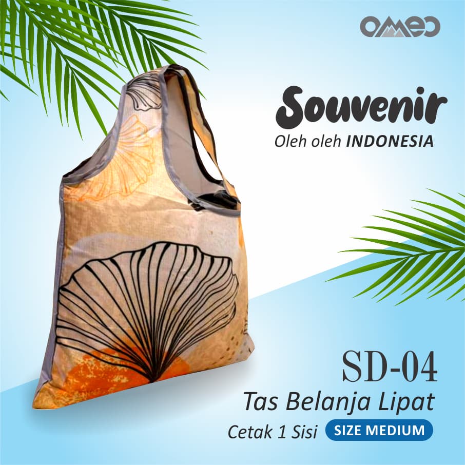 Shopping Bag Tas Belanja Totebag Lipat Medium Limited Edition OMEO SD 4