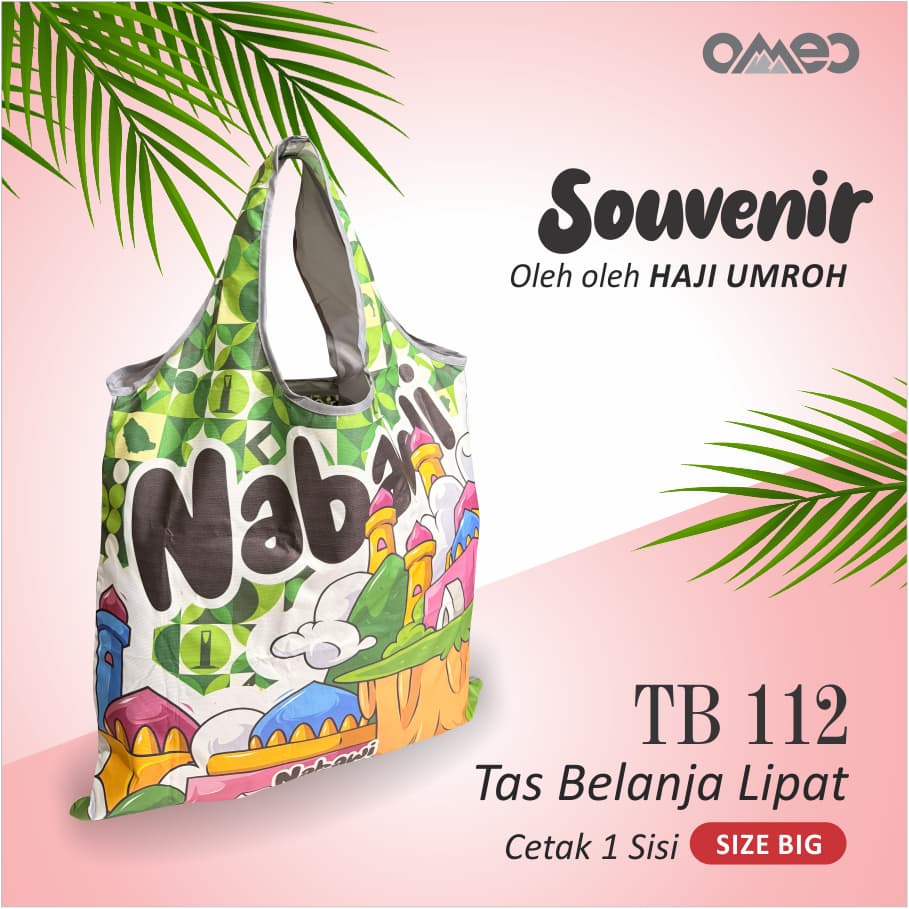 Oleh Oleh HAJI dan UMROH Souvenir Tas Belanja Lipat Size Big TB 112
