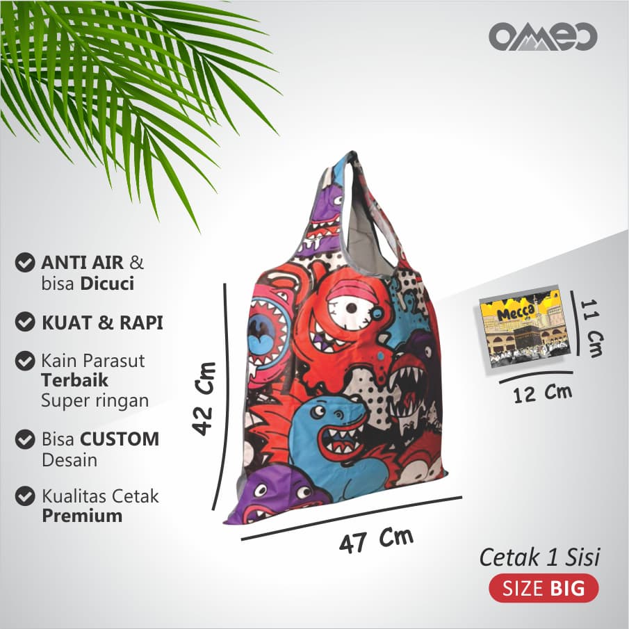 Tas Belanja Lipat / Shopping Bag Limited Edition size BIG OMEO TB 62