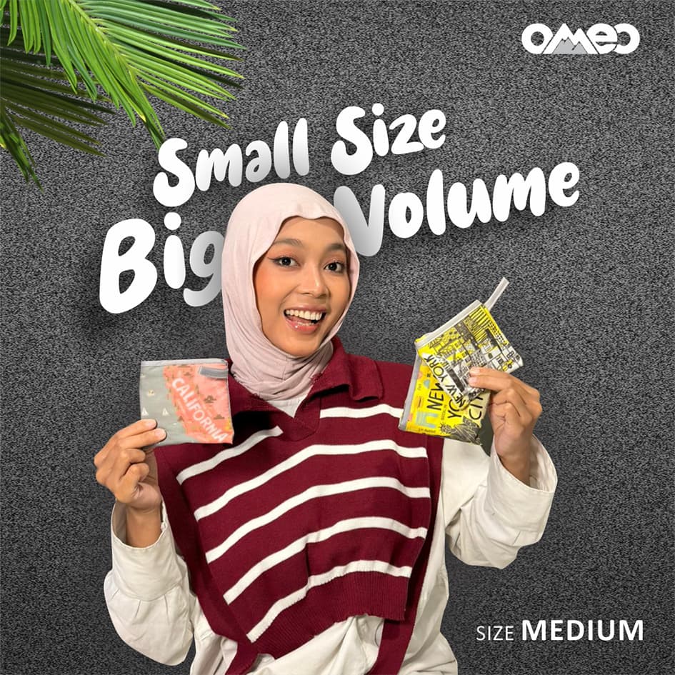 Tas Belanja Lipat Shopping Bag Oleh-oleh California Amerika Size Medium BM 157