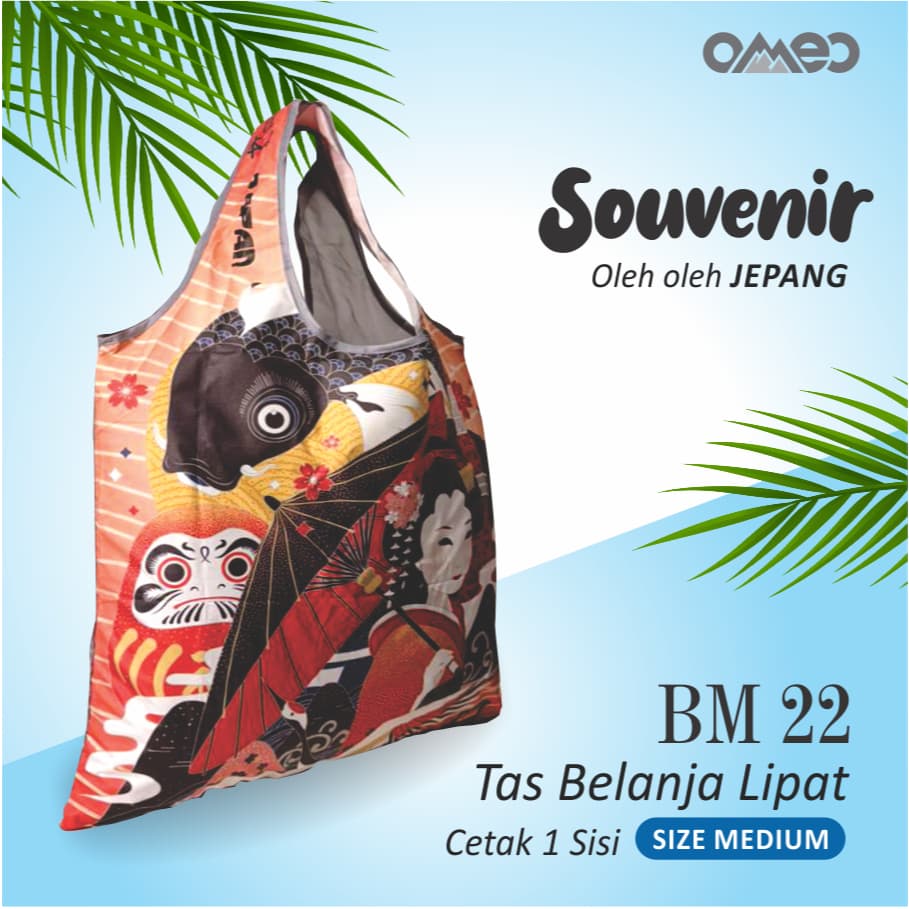 Tas Belanja Lipat Shopping Bag Oleh-oleh Jepang Size Medium BM 22