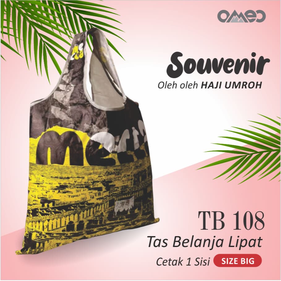 Oleh Oleh HAJI dan UMROH Souvenir Tas Belanja Lipat Size Big TB 108
