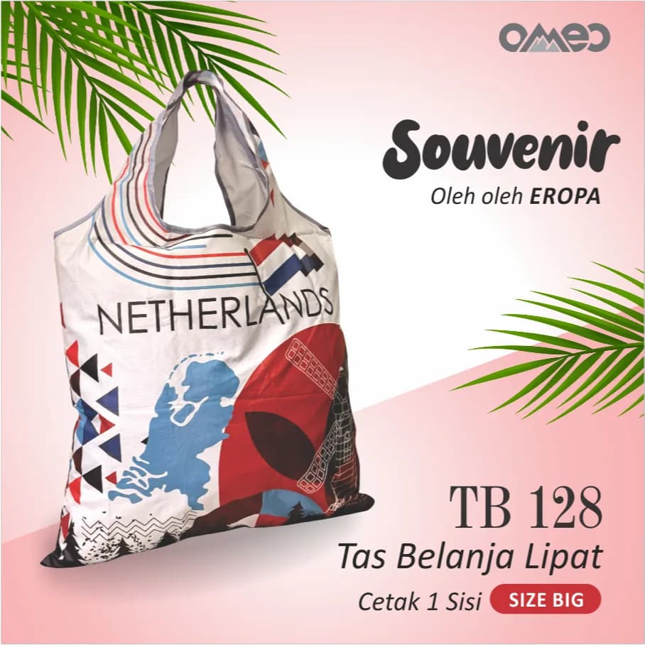 Tas Belanja Lipat / Shopping Bag Limited Edition size BIG NETHERLAND OMEO TB 128