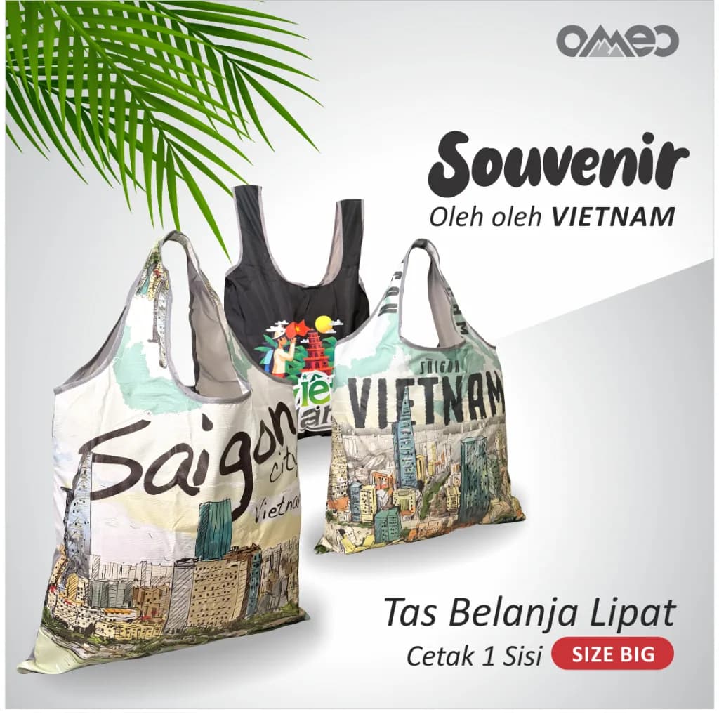 Tas Belanja Lipat Shopping Bag Oleh oleh VIETNAM Size BIG