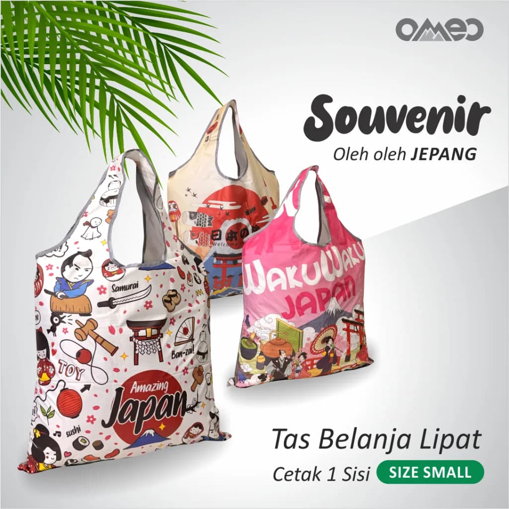 Tas Belanja Lipat Shopping Bag Oleh oleh JEPANG TOKYO Size SMALL
